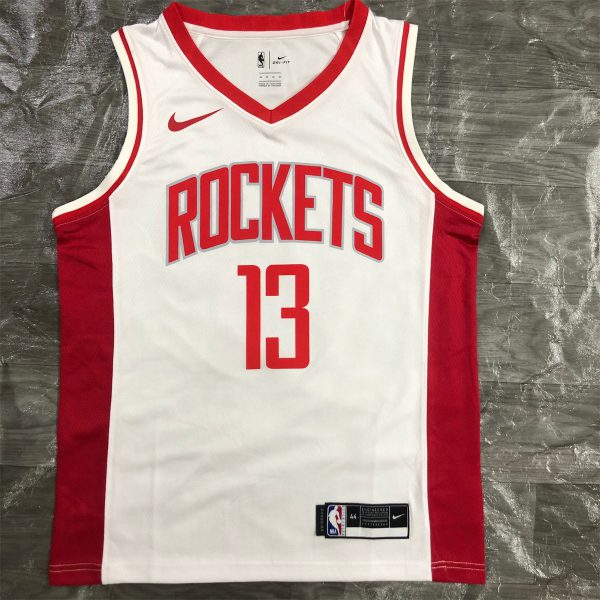 NBA Houston Rockets V-Neck White Jersey HAEDEN#13 S-XXL
