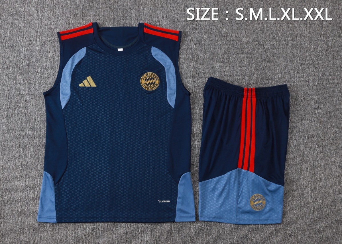 2026 Bayern Munich Royal blue Training Set Shirt andShorts