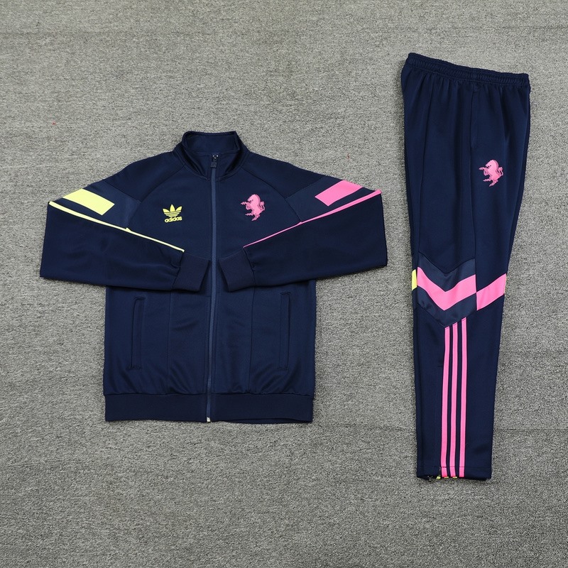 2024 Juventus Royal Blue Jacket Training Suit Set Football Team Shirt Sports Fashion
