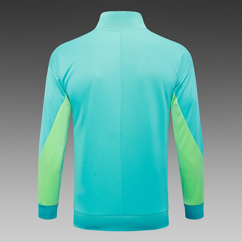 2024 Brazil Blue-Green Jacket Training Suit Set Football Team Shirt Sports Fashion
