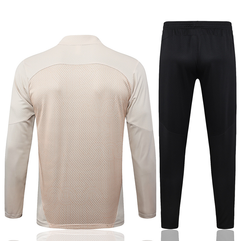 24/25 AC Milan Apricot Long-sleeved half-pull training kit Football team kit