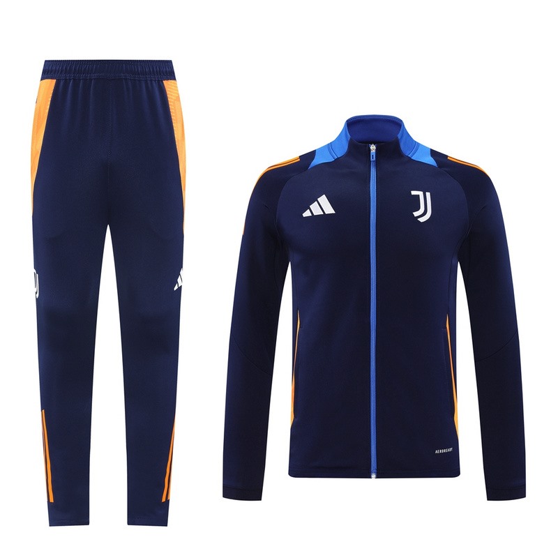 2024 Juventus Royal Blue Jacket Training Suit Set Football Team Shirt Sports Fashion