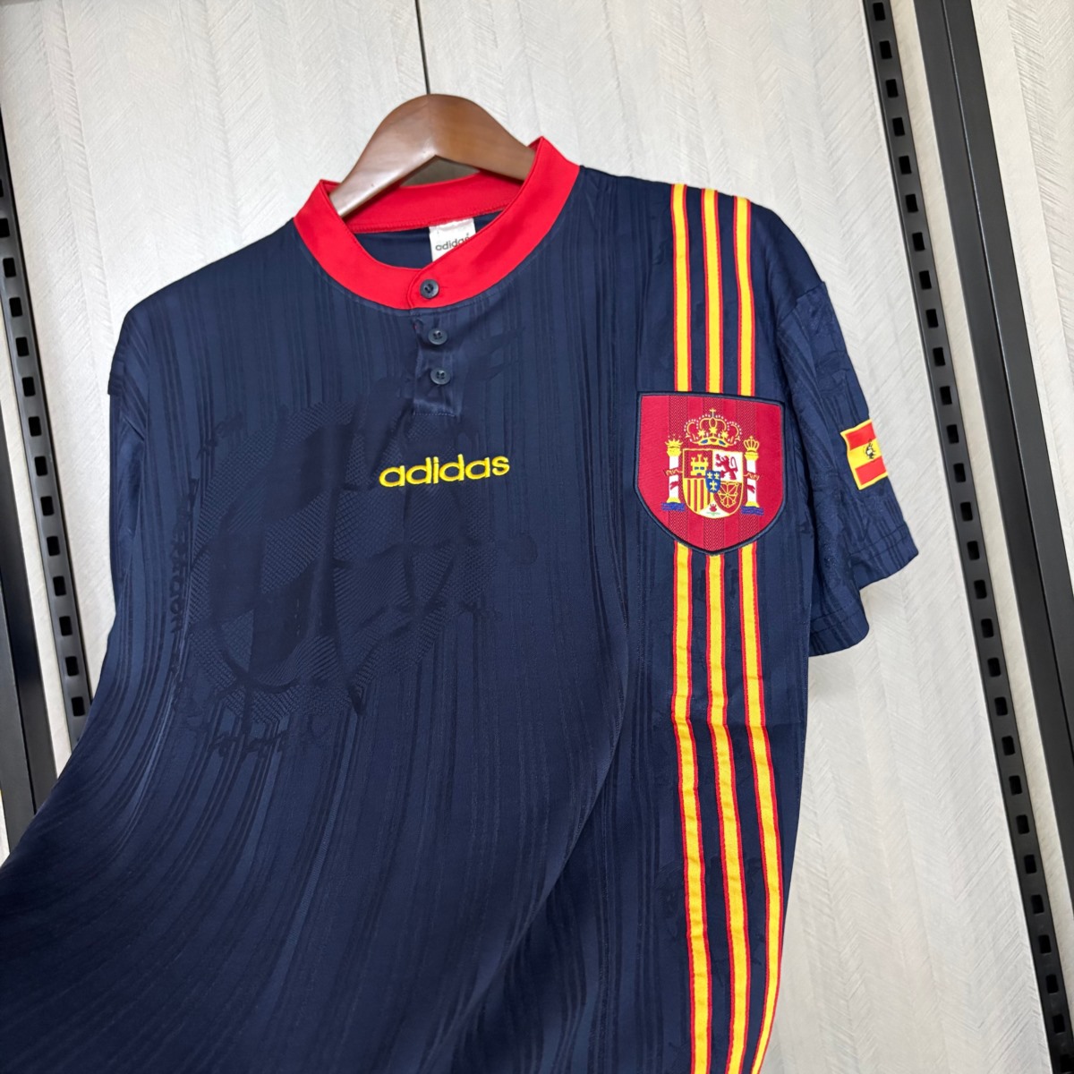 Retro Spain 1996 Away jersey Fan Version