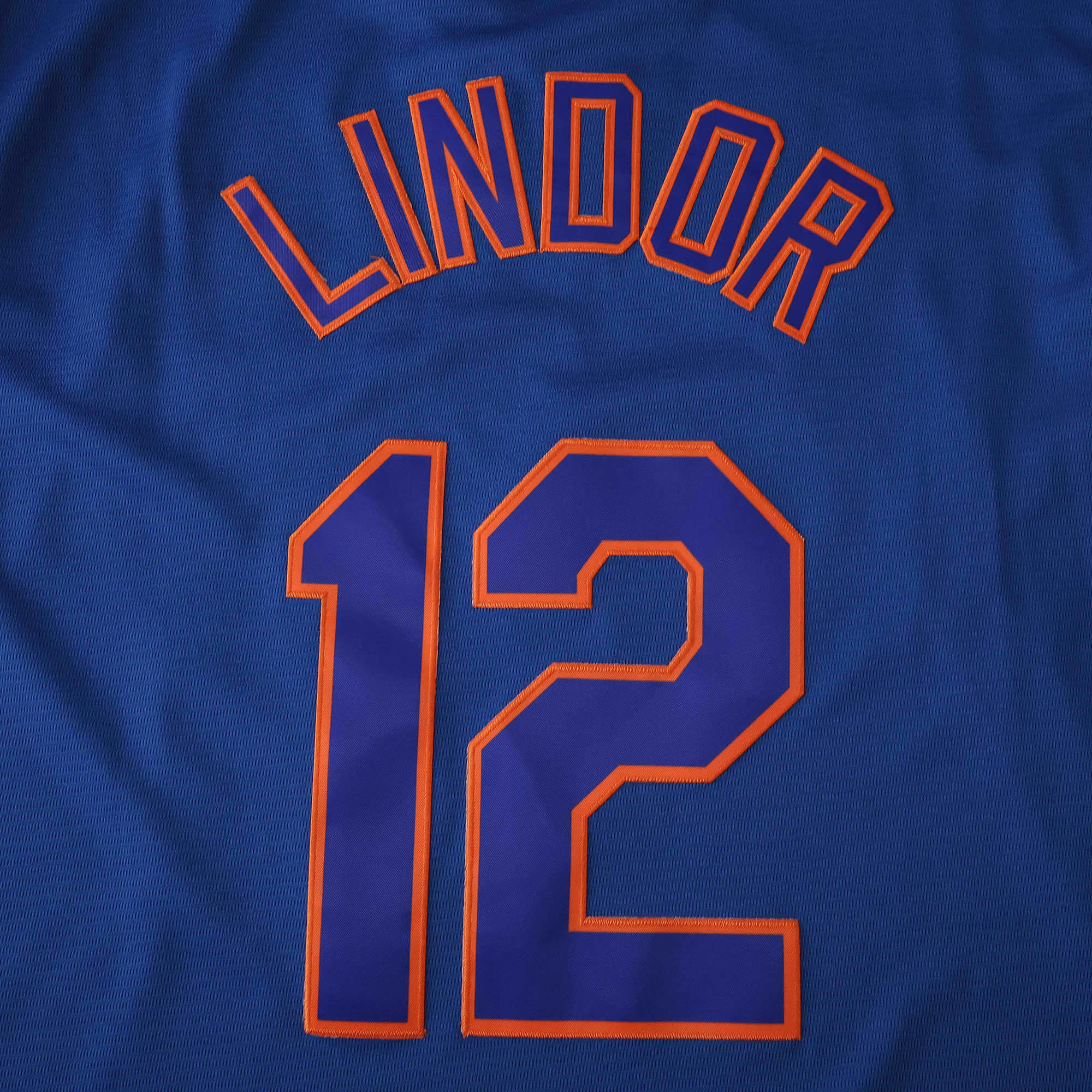 MLB 2025 New York Mets Navy Blue Jersey LINDOR #12