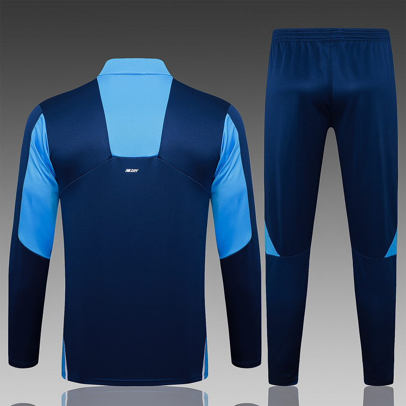 24/25 Porto Royal blue Long-sleeved half-pull training kit Football team kit