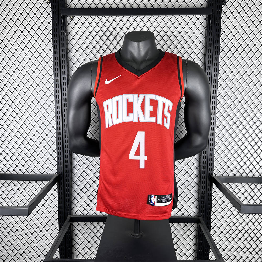 NBA Houston Rockets V-Neck Red Jersey GREEN#4 S-XXL