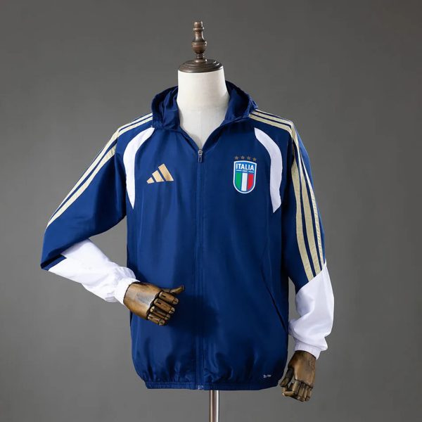 2026 Italy Royal Blue Jacket Windbreaker