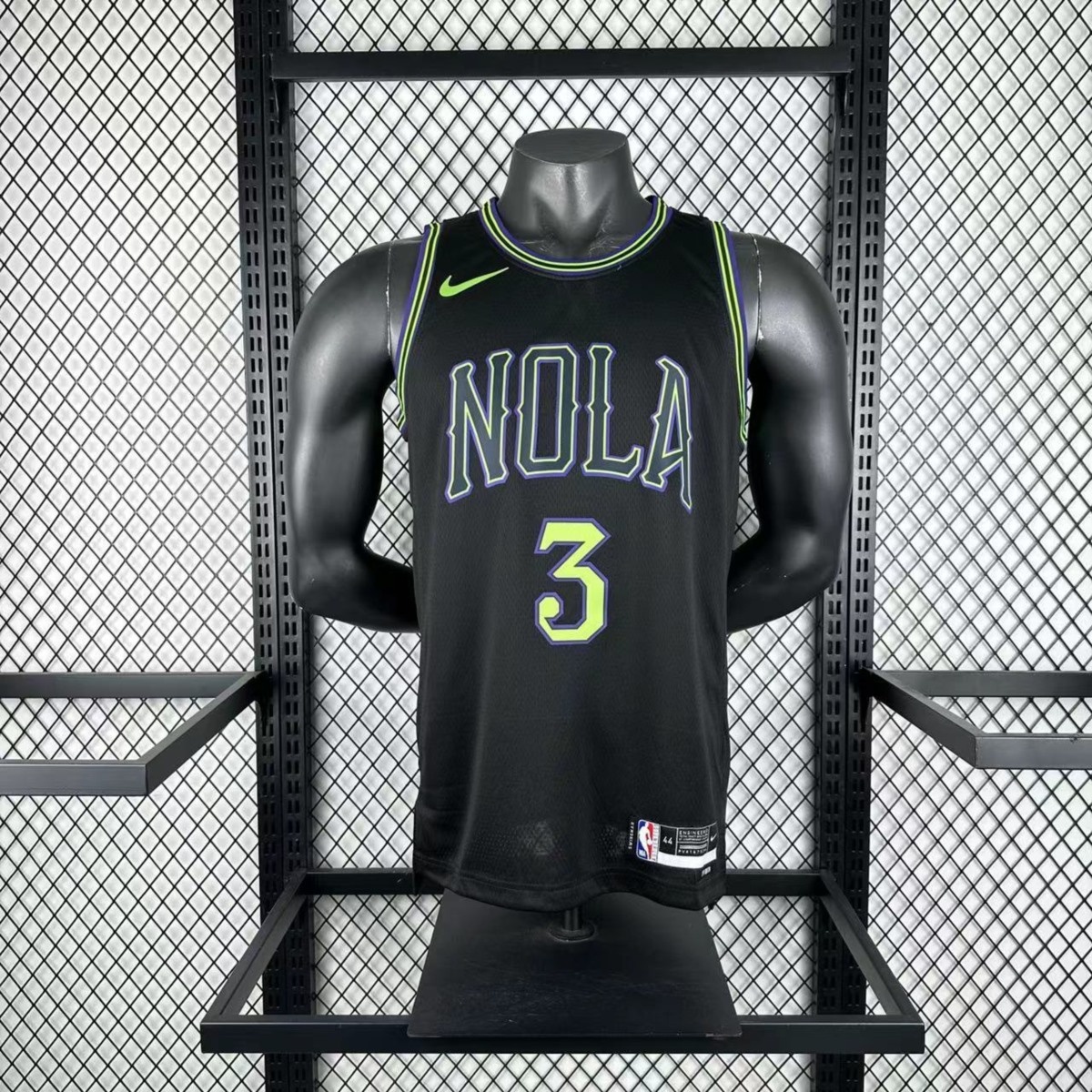 NBA New Orleans Pelicans 2024 City Edition Round Neck Black jersey POOLE#3 S-XXL