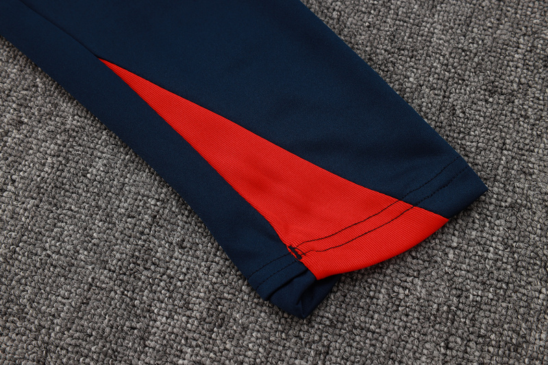 24/25 Barcelona Blue Long-sleeved half-pull training kit Football team kit