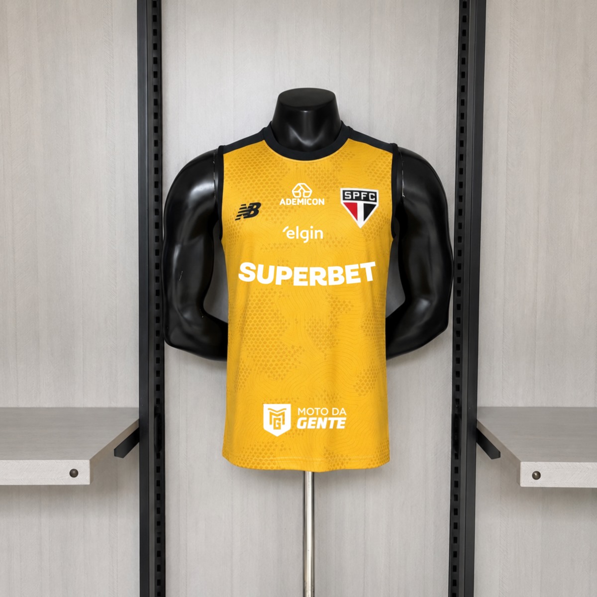 2026/27 Sao Paulo Training Yellow Vest Fan Version