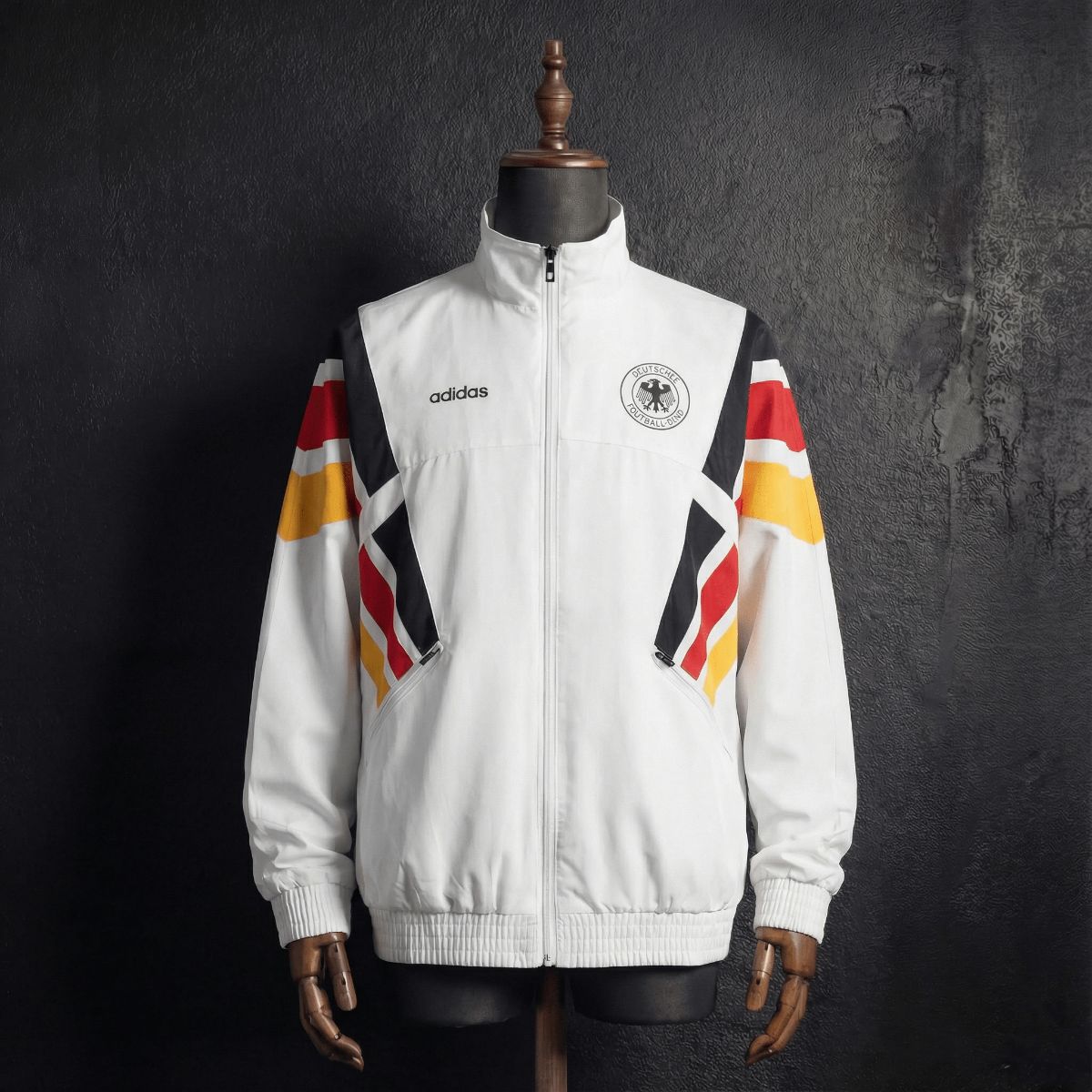 1996 Vintage Style Germany White Windbreaker Sport Unifom jersey Sport Unifom