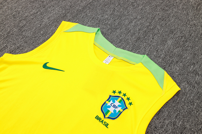 24/25 Brazil Yellow Training Set Shirt and Shorts