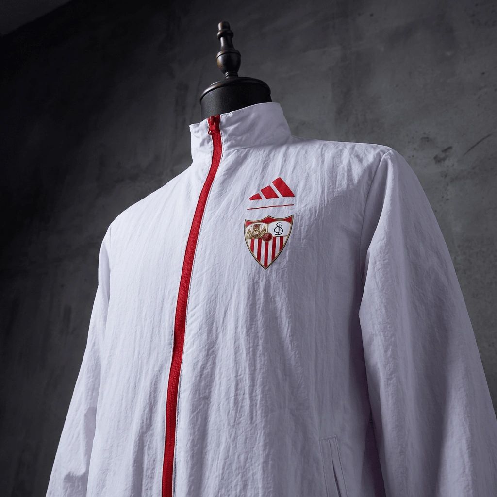 2026 Sevilla FC Red and White Reversible Jacket Windbreaker Sport Unifom