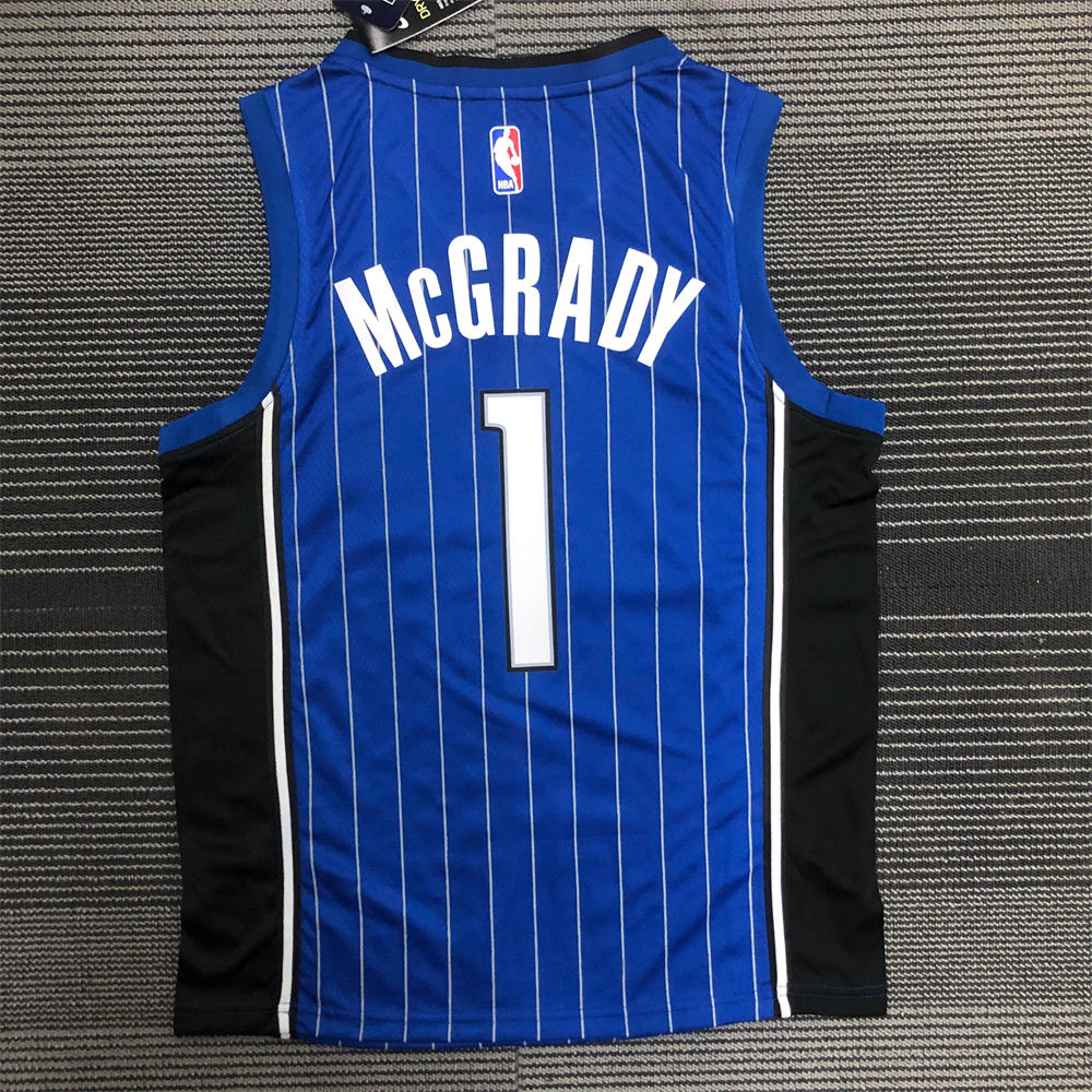 NBA Orlando Magic V-Neck Jersey Blue McGRADY#1 S-XXL