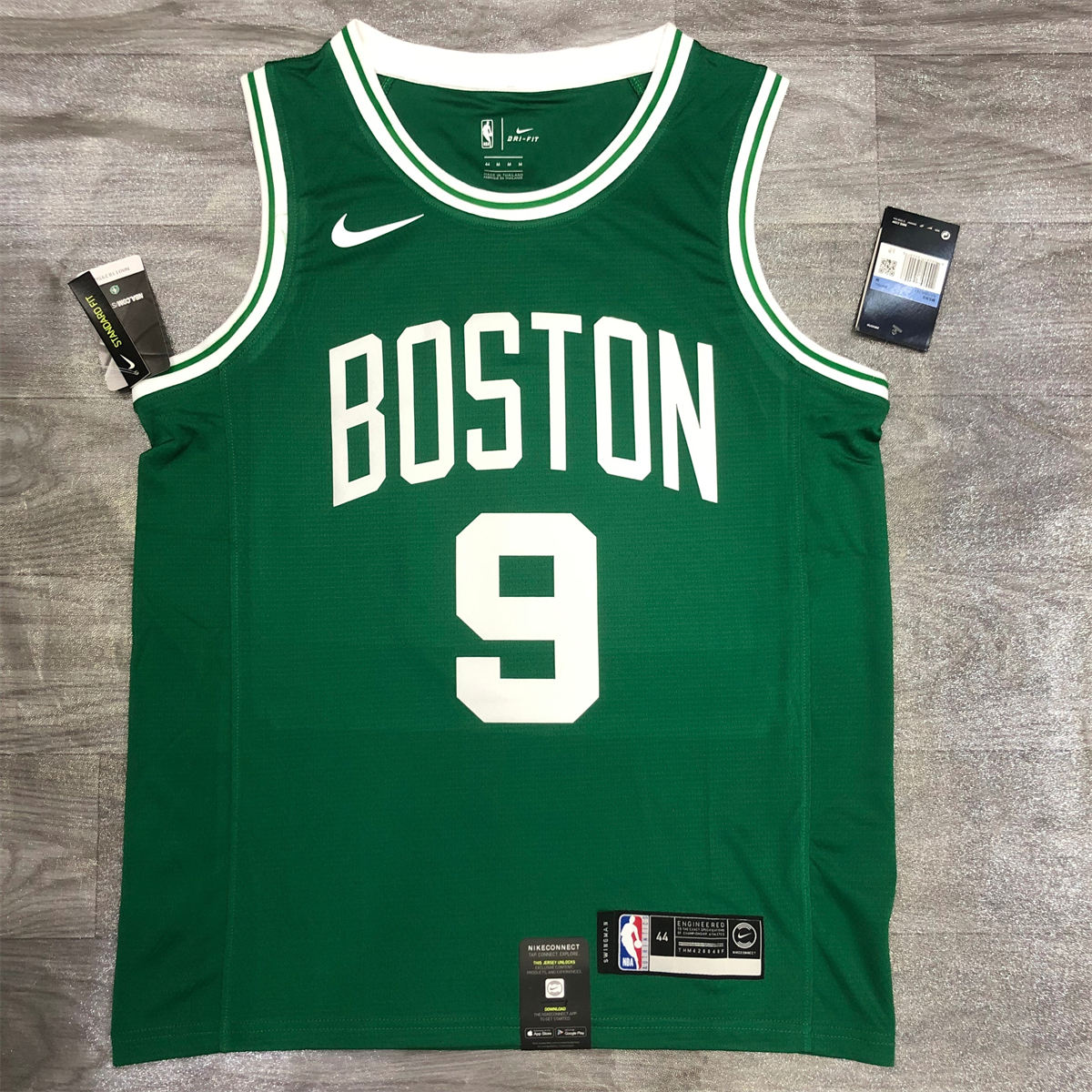 NBA Boston Celtics round neck Retro Green Jersey Rondo#9 S-XXL