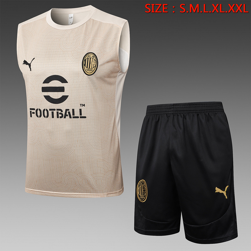 24/25 AC Milan Apricot Training Set Shirt and Shorts