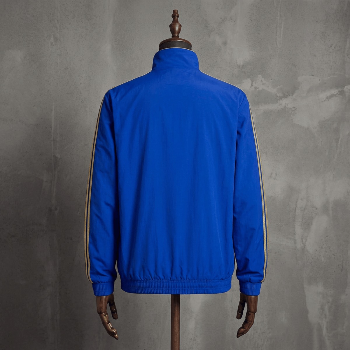 2026 Real Madrid Blue and Golden Reversible Windbreaker Sport Unifom