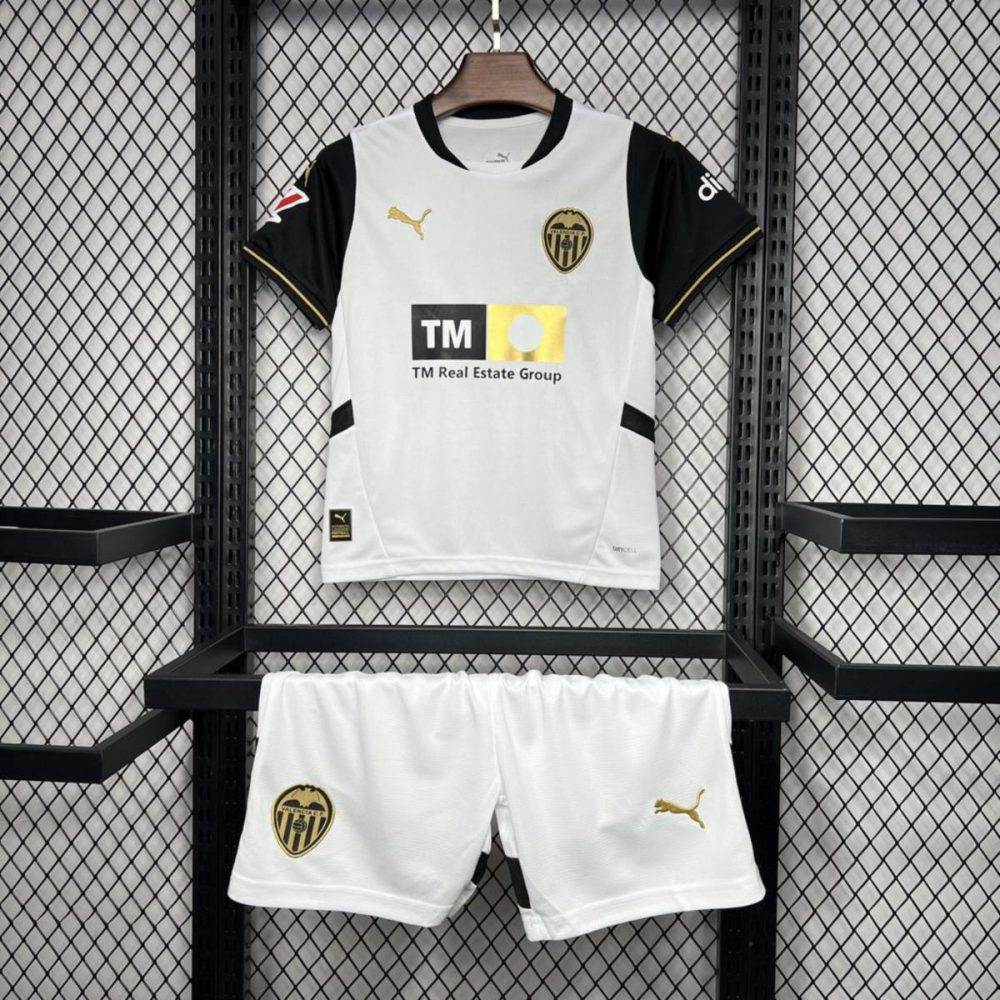 24/25 Valencia CF Home Kids Kit jersey Kid Kits Size 16-28