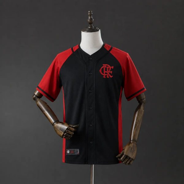 2026/27 Flamengo US Pack Full-Button Baseball Black Jersey Fan version