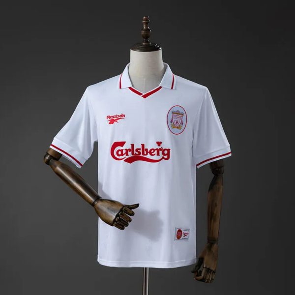 Retro Liverpool 1996/97 Whte Jersey Fan Version