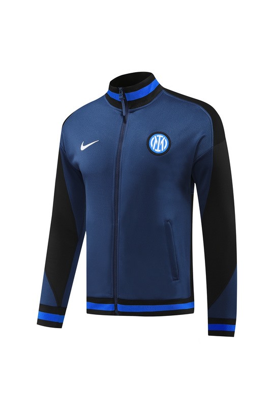 2024 Inter Milan Deep Blue Jacket Training Suit Set Football Team Shirt Sports Fashion