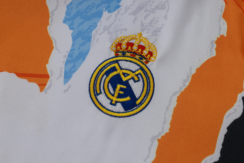24/25 Real Madrid Blue yellow white Training Set Shirt and Shorts