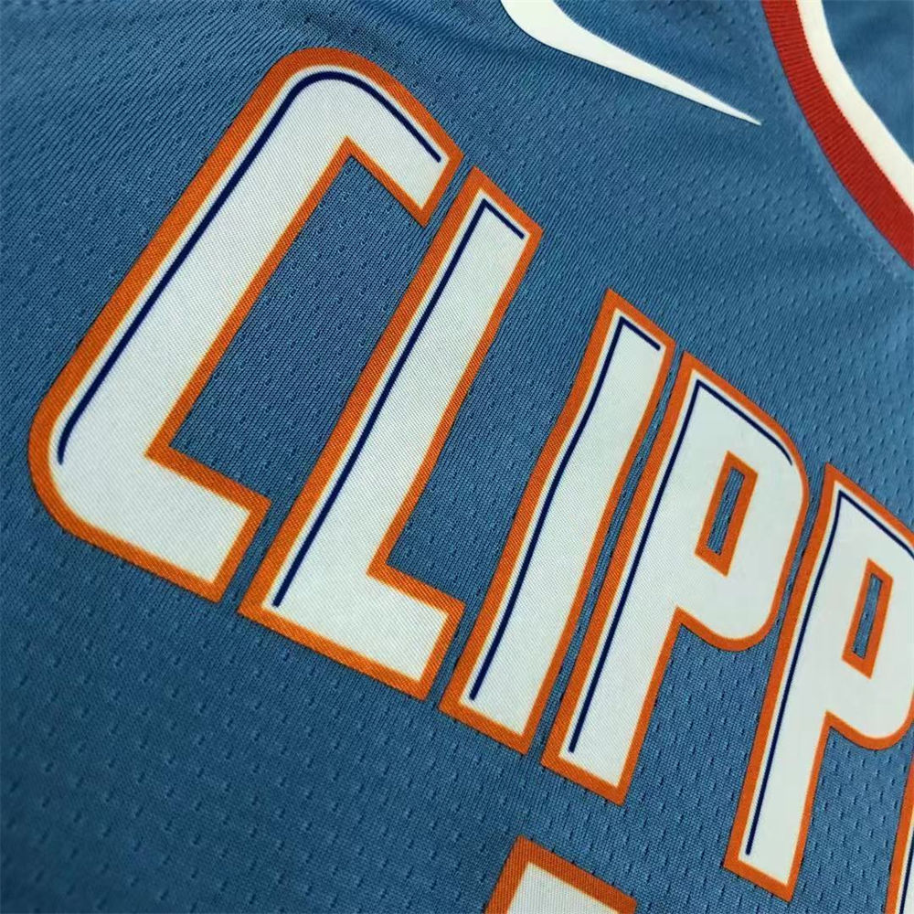 NBA Los Angeles Clippers Round Neck Blue Jersey GEORGE#13 S-XXL