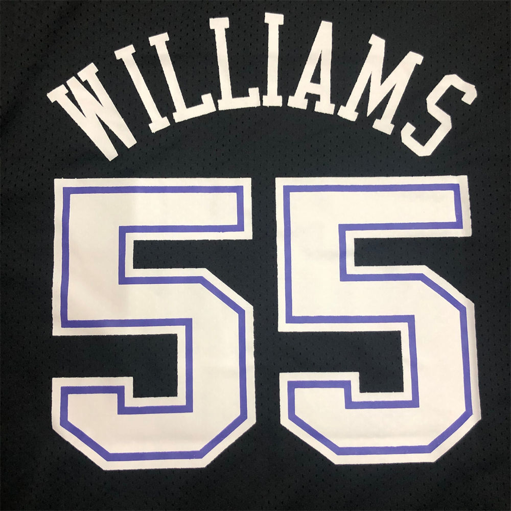 NBA Scaramento Kings Black Jersey WILLIAMS#55 S-XXL