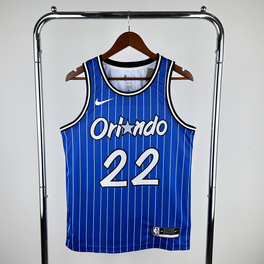 NBA Orlando Magic 2019 Retro Edition Round Neck Blue Jersey WAGNER#22 S-XXL