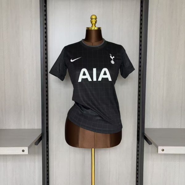 2025/26 Women Tottenham Hotspur F.C. Away Black Jersey Fan Version