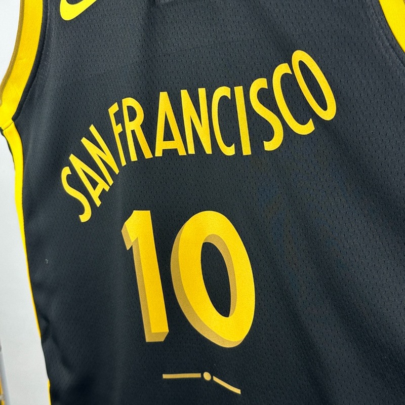 NBA Golden State Warriors 2024 V-Neck City Edition Black Jersey BUTLER Ⅲ #10 S-XXL