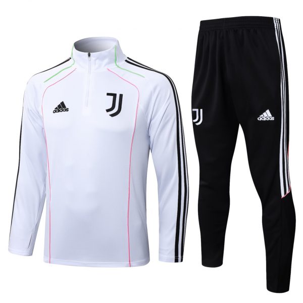 202526 Juventus white Long-sleeved half-pull training kit Football team kit