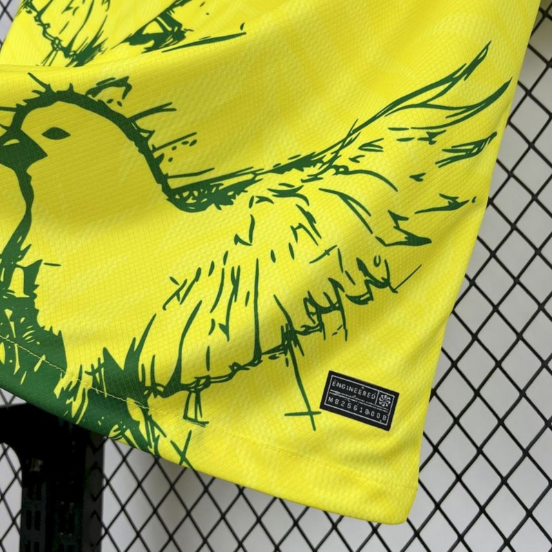 2025/26 Brazil Pigeon yellow jersey Fan Version