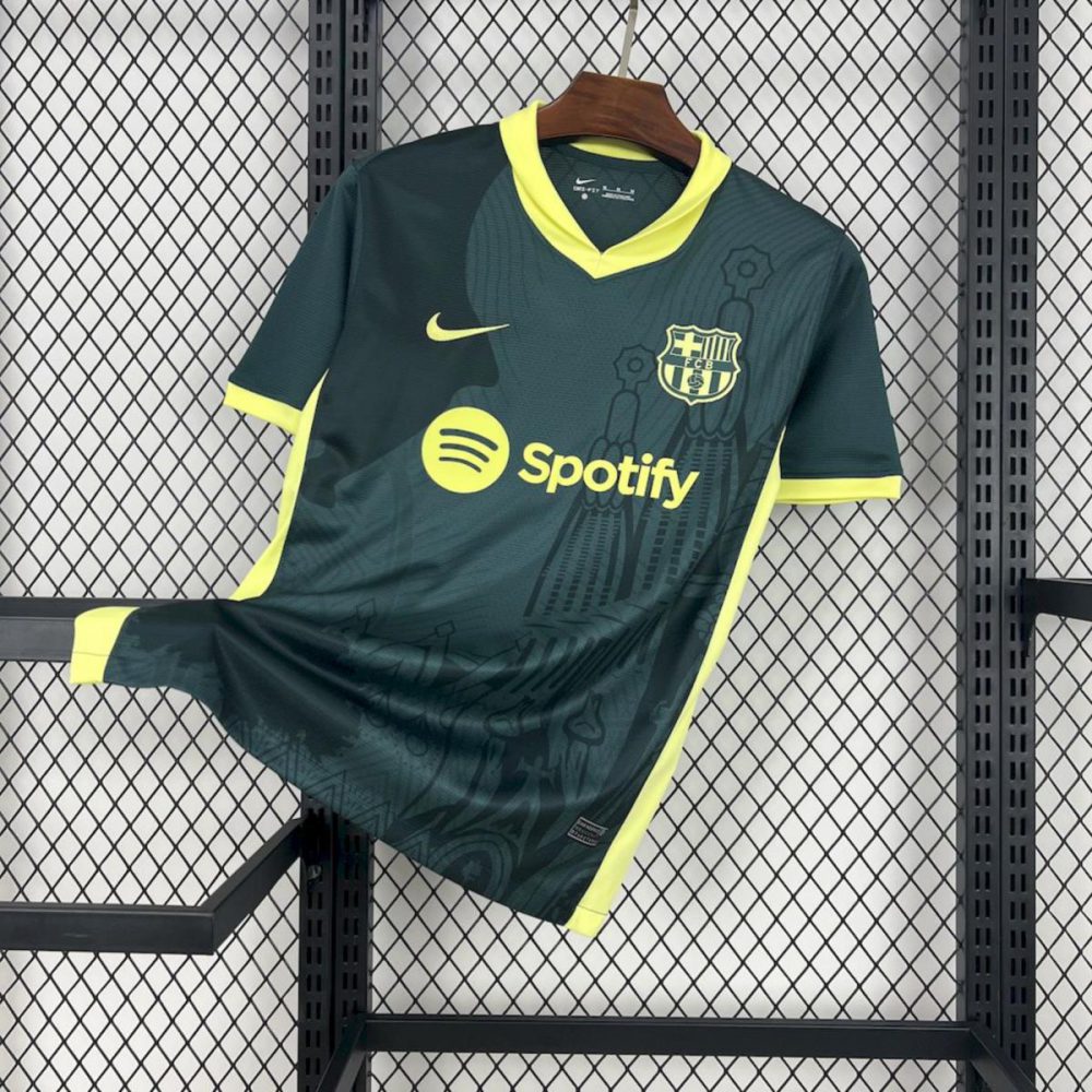 2024/25 Barcelona Dark green training Jersey Fan Version