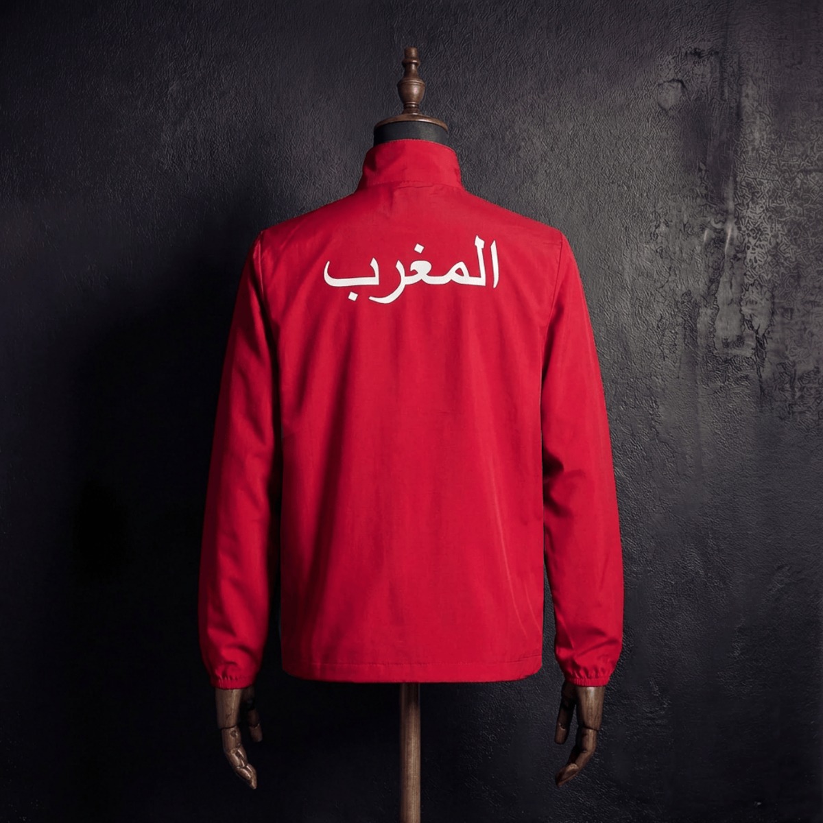 2026 Morocce Red and Green Reversible Windbreaker Sport Unifom
