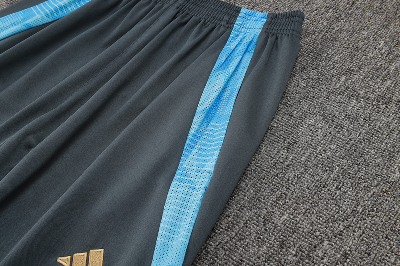 24/25 Argentina Dark grey Long-sleeved half-pull training kit Football team kit