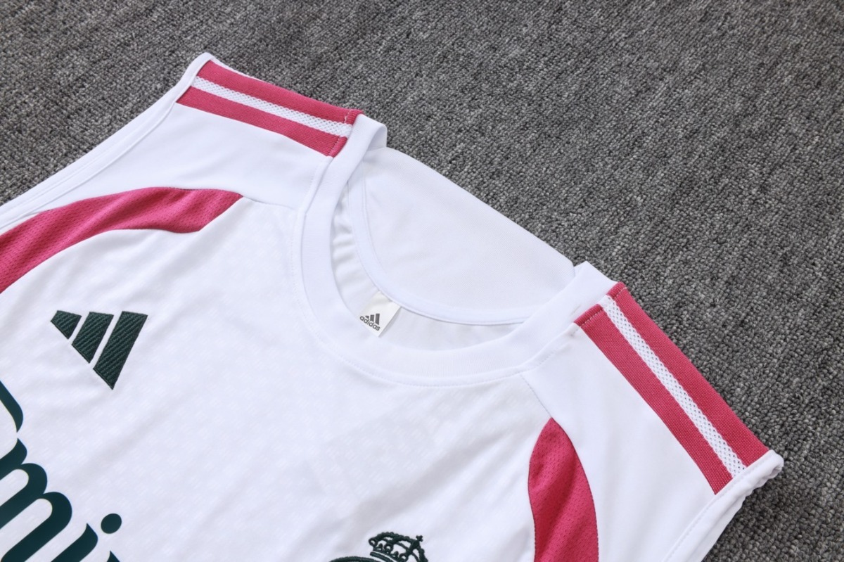 2026 Real Madrid White Training Set Shirt and Shorts