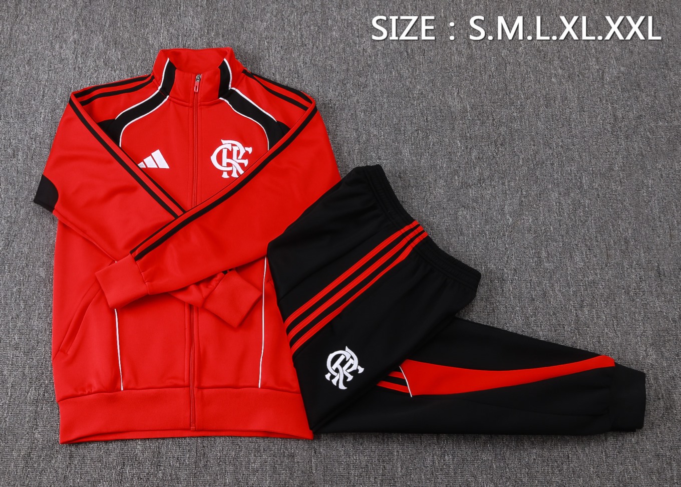 2026 Flamengo Red Jacket Training Suit Set