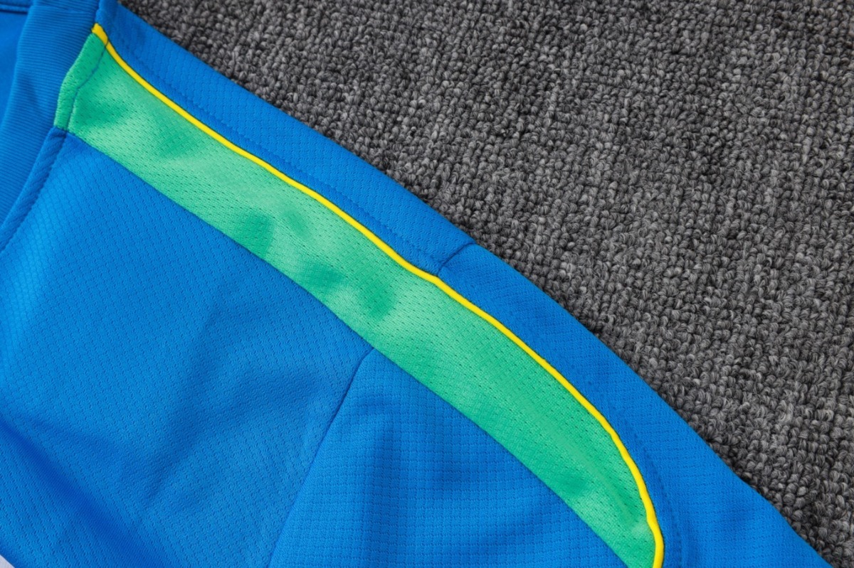 2026 Brazil Lake blue Training Set Shirt and Shorts