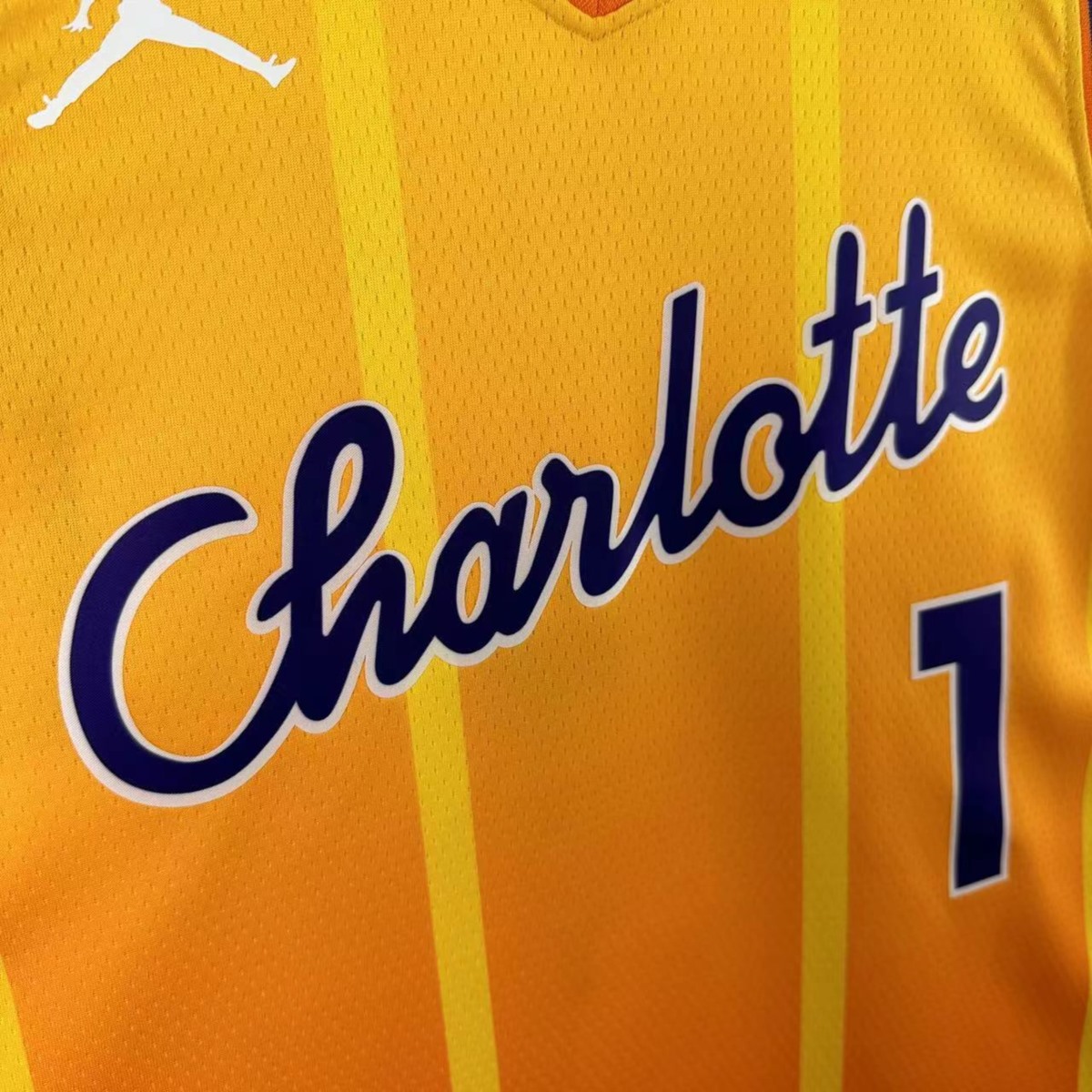 NBA 2026 Charlotte Hornets City Edition Orange Jersey BALL#1