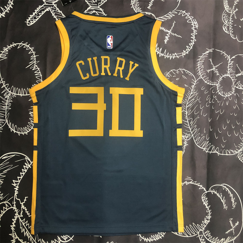 NBA Golden State Warriors V-Neck Black Jersey S-XXL