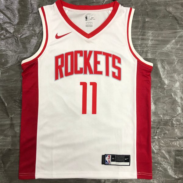 NBA Houston Rockets V-Neck White Jersey YAO#11 S-XXL