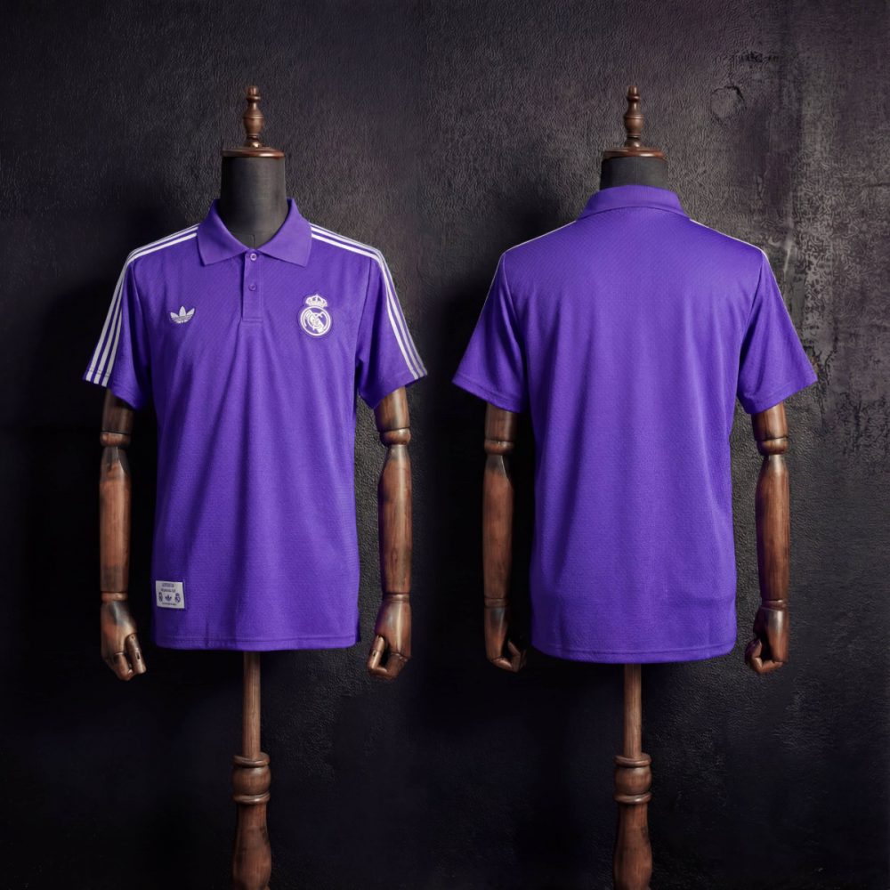 2025/26 Real Madrid Training Purple Polo Fan version