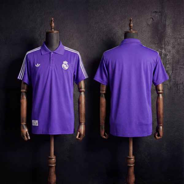 2025/26 Real Madrid Training Purple Polo Fan version