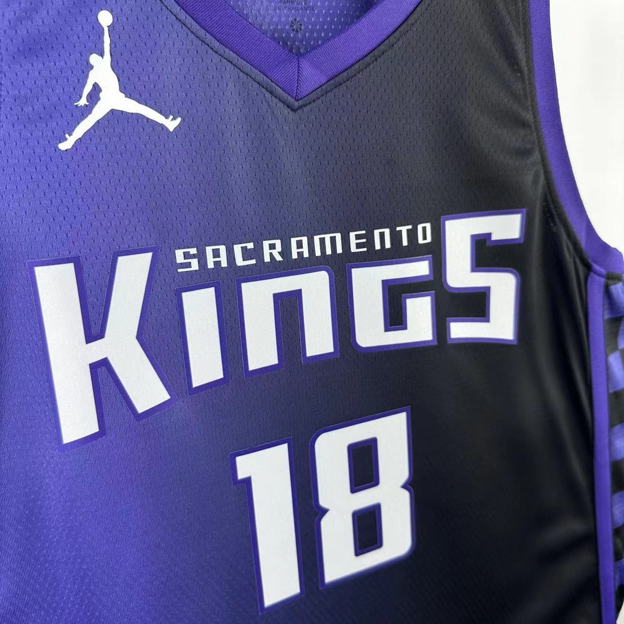 NBA Scaramento Kings 2024 V-Neck JORDAN Edition Purple jersey WESTBROOK#18 S-XXL