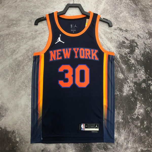 NBA New York Knicks V-Neck JORDAN Edition Black jersey RANDLE#30 S-XXL