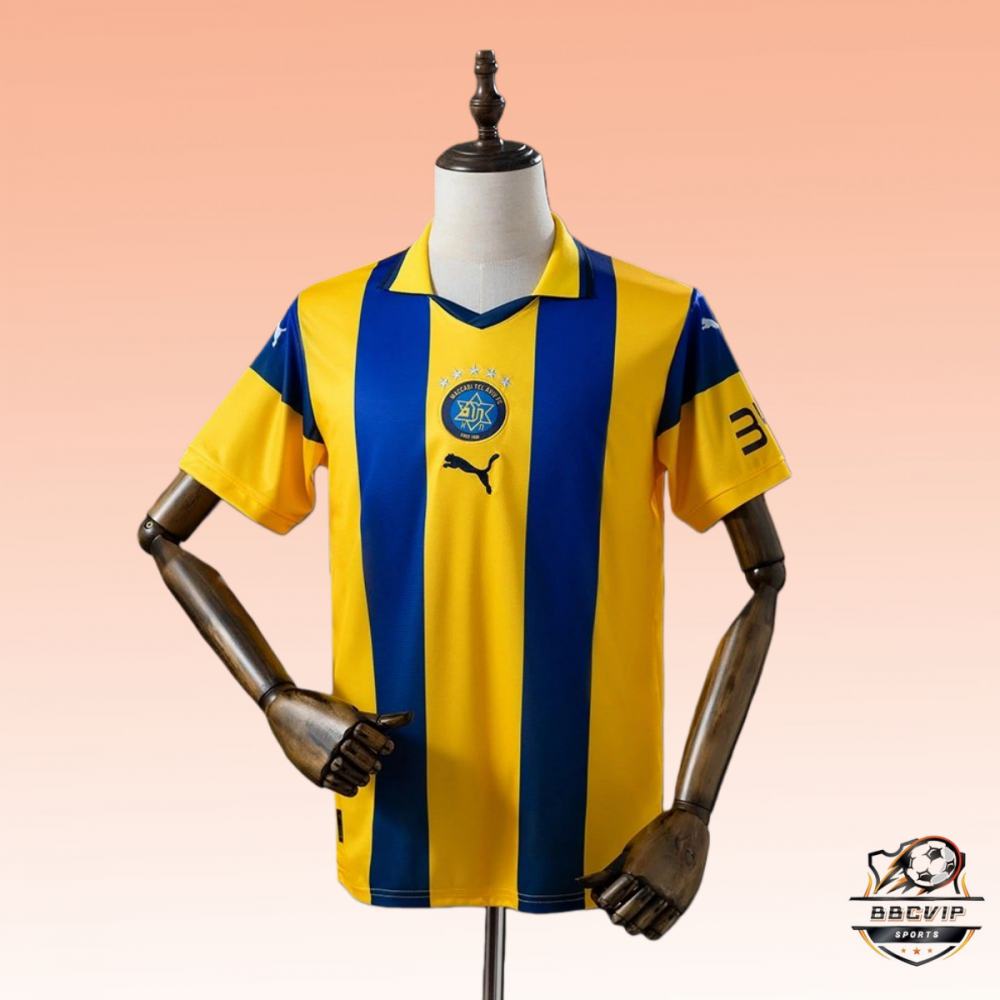 2025/26 Maccabi Tel Aviv Home Jersey Fan Version