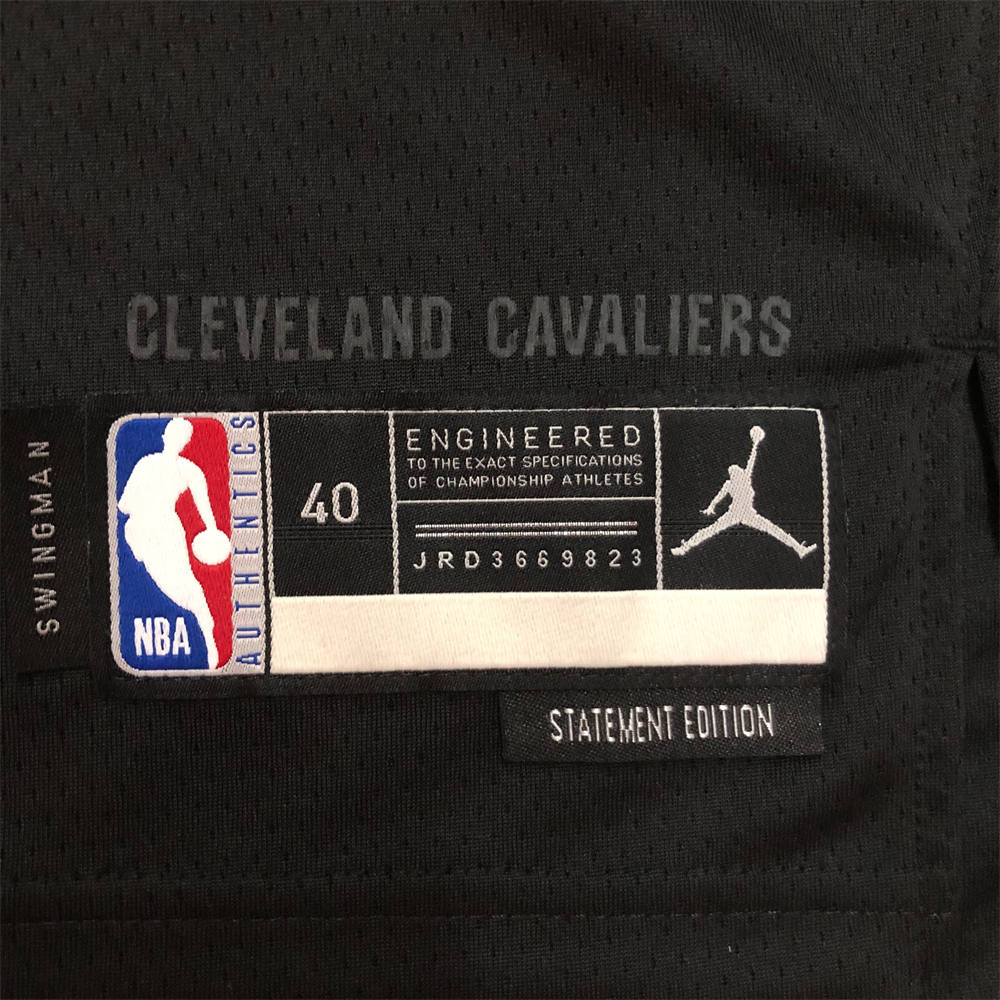 NBA Cleverland Cavaliers Round Neck Black jersey JAMES#23 S-XXL
