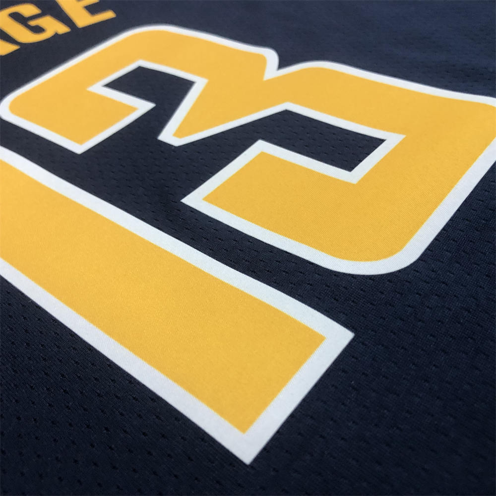 NBA Indiana Pacers V-Neck Black Jersey GEORGE#13 S-XXL