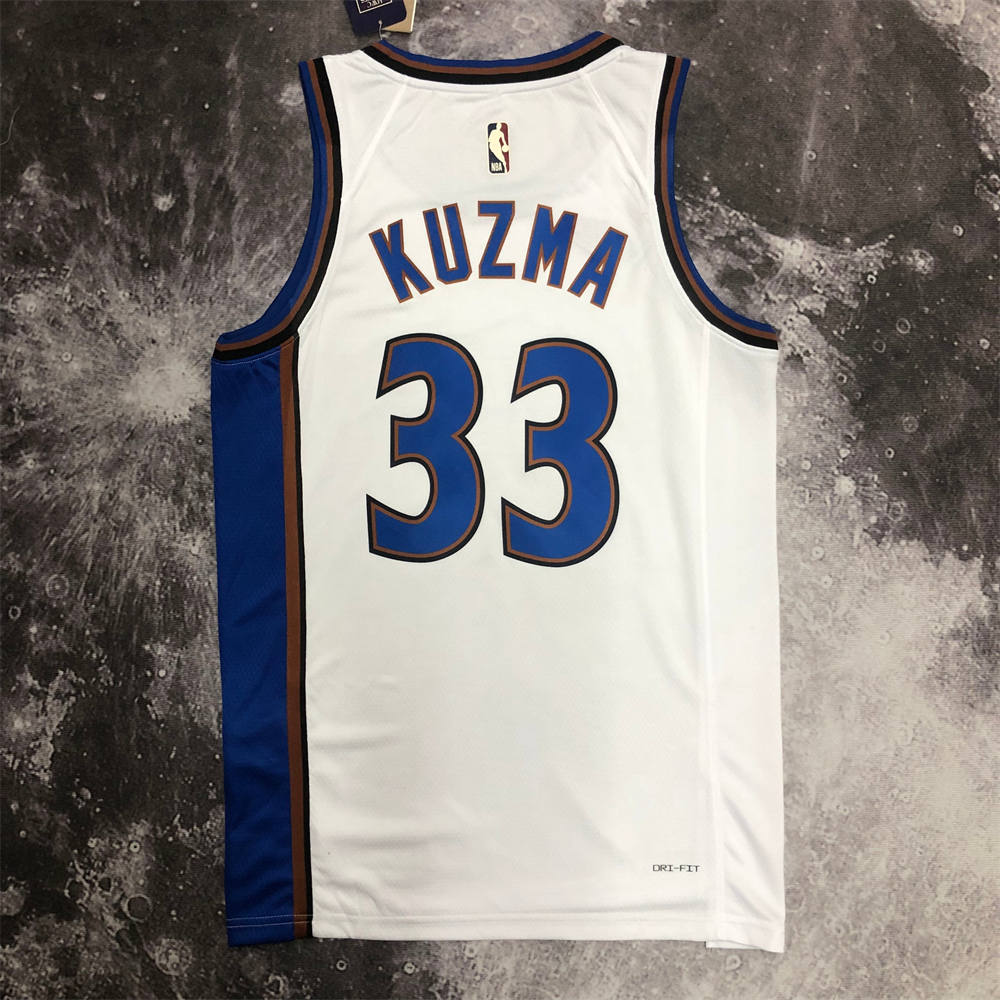NBA Washington Wizards Round Neck White Retro Style Jersey S-XXL